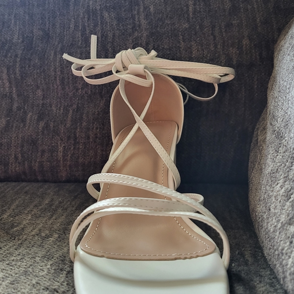Laced up heels